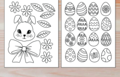 Easter Wreath Crafts Activity For Kids | Printable Easter Egg within Easter Wreath Printable