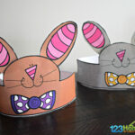 🐰 Free Printable Bunny Ears Easter Hat Template Pertaining To Free Printable Easter Bonnet Template