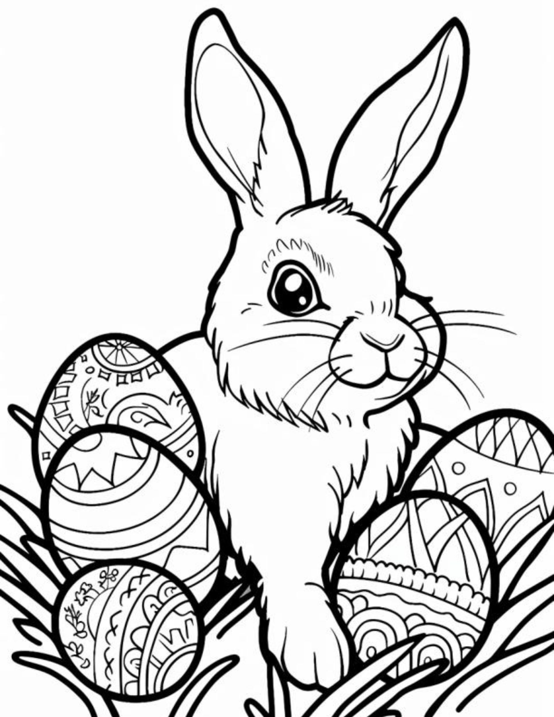 🐰 Hop To It! Free Printable Easter Bunny Coloring Pages 🎨 — Sew intended for Free Easter Printable To Color