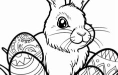 🐰 Hop To It! Free Printable Easter Bunny Coloring Pages 🎨 — Sew intended for Printable Easter Coloring Page