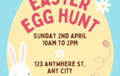 Free And Customizable Easter Egg Templates with regard to Free Printable Easter Eggs Hunt Flyers