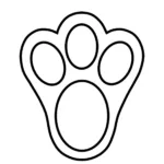 Free Big Bunny Footprint Template: Perfect Spring Activity For Kids Pertaining To Easter Bunny Feet Printable