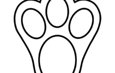 Free Big Bunny Footprint Template: Perfect Spring Activity For Kids pertaining to Easter Bunny Feet Printable