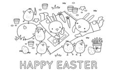 Free Custom Printable Easter Worksheet Templates | Canva within Free Printable Easter Template