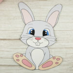 Free Cut And Paste Bunny Rabbit Craft – Simple Mom Project For Easter Bunny Printable Template