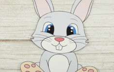 Free Cut And Paste Bunny Rabbit Craft – Simple Mom Project for Easter Bunny Printable Template