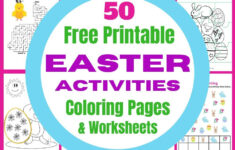 Free Easter Activity Sheets - 48 Pages Of Printables for Easter Activity Pages Printable