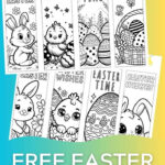 Free Easter Bookmarks Printable Regarding Free Printable Easter Bookmarks