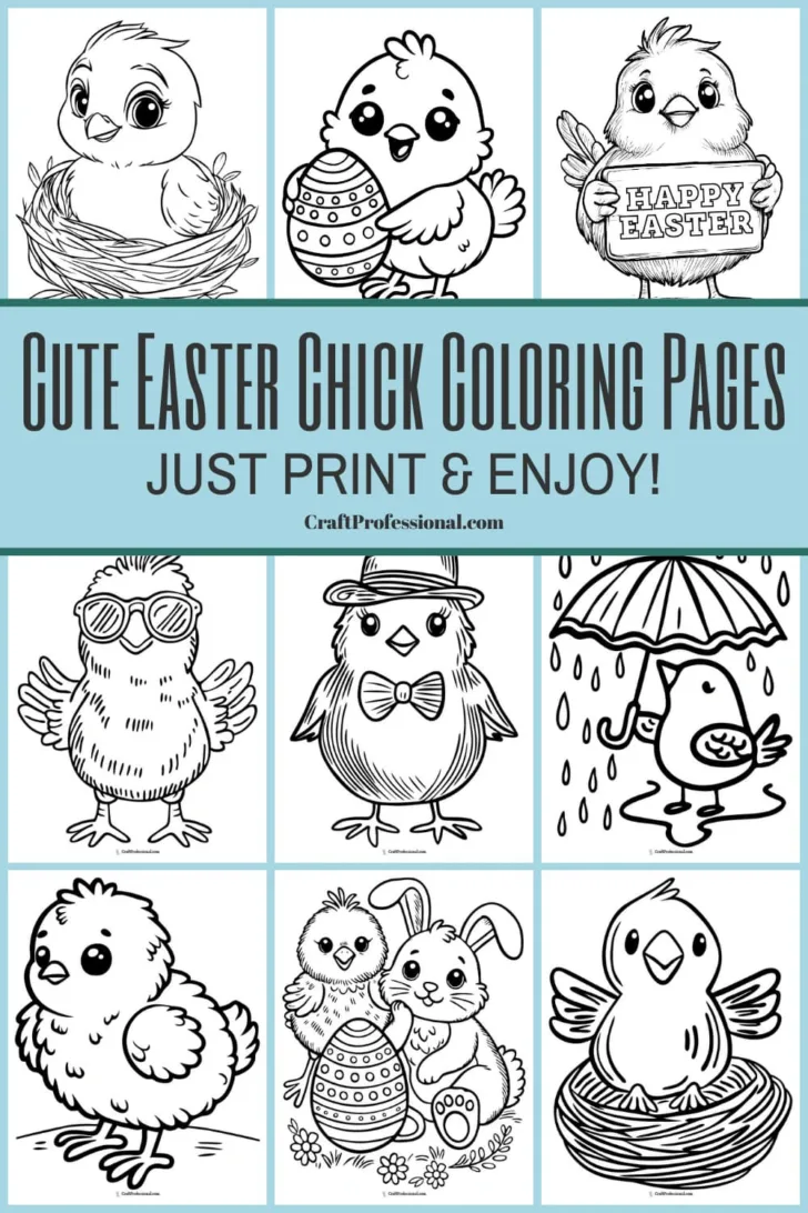 Printable Easter Chick