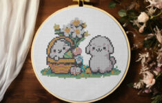 Free Easter Cross Stitch Library - Craft With Cartwright throughout Free Printable Easter Cross Stitch Patterns