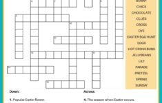 Free Easter Crossword Puzzle Printable - 2 Versions &amp; Answer Key regarding Printable Easter Crossword Puzzles For Adults