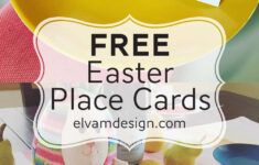 Free Easter Place Card (Or Food Tents) - Elva M Design Studio pertaining to Easter Place Cards Printable