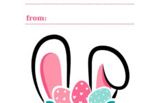 Free Printable And Customizable Easter Tag Templates | Canva for Easter Bunny Gift Tag Printable