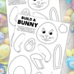 Free Printable Build A Bunny Coloring Page   Pjs And Paint Intended For Build A Easter Bunny Printable