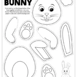 Free Printable Build A Bunny Coloring Page   Pjs And Paint Within Build A Easter Bunny Printable
