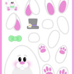 Free Printable Build The Easter Bunny Paper Template With Regard To Build A Easter Bunny Printable