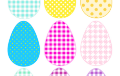 Free Printable Cheerfully Colored Easter Eggs - Ausdruckbare with Printable Colored Easter Eggs