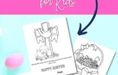 Free Printable Christian Easter Cards For Kids To Color And Share - for Religious Easter Card Template Free Printable