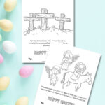 Free Printable Christian Easter Cards For Kids To Color And Share   With Printable Religious Easter Cards To Make