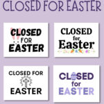 Free Printable Closed For Easter Sign   Making Frugal Fun Regarding Easter Printable Signs