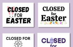 Free Printable Closed For Easter Sign - Making Frugal Fun regarding Easter Printable Signs