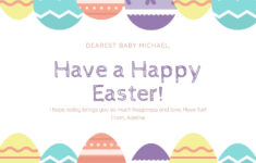 Free Printable, Customizable Easter Card Templates | Canva with Easter Card Template Printable