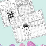 Free Printable Easter Activity Placemat   Kara Creates Regarding Easter Placemats Printable