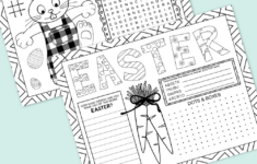 Free Printable Easter Activity Placemat - Kara Creates regarding Easter Placemats Printable