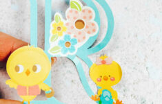 Free Printable Easter Alphabet (Letters &amp; Numbers in Printable Easter Alphabet Letters