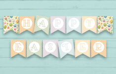 Free Printable Easter Banner throughout Happy Easter Banner Free Printable