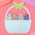 Free Printable Easter Basket Craft Inside Easter Basket Free Printable