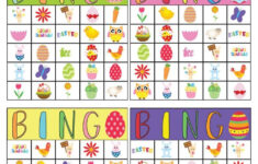 Free Printable Easter Bingo Cards in Printable Free Printable Printable Easter Bingo Cards