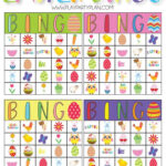 Free Printable Easter Bingo Cards Intended For Easter Bingo Game Printable