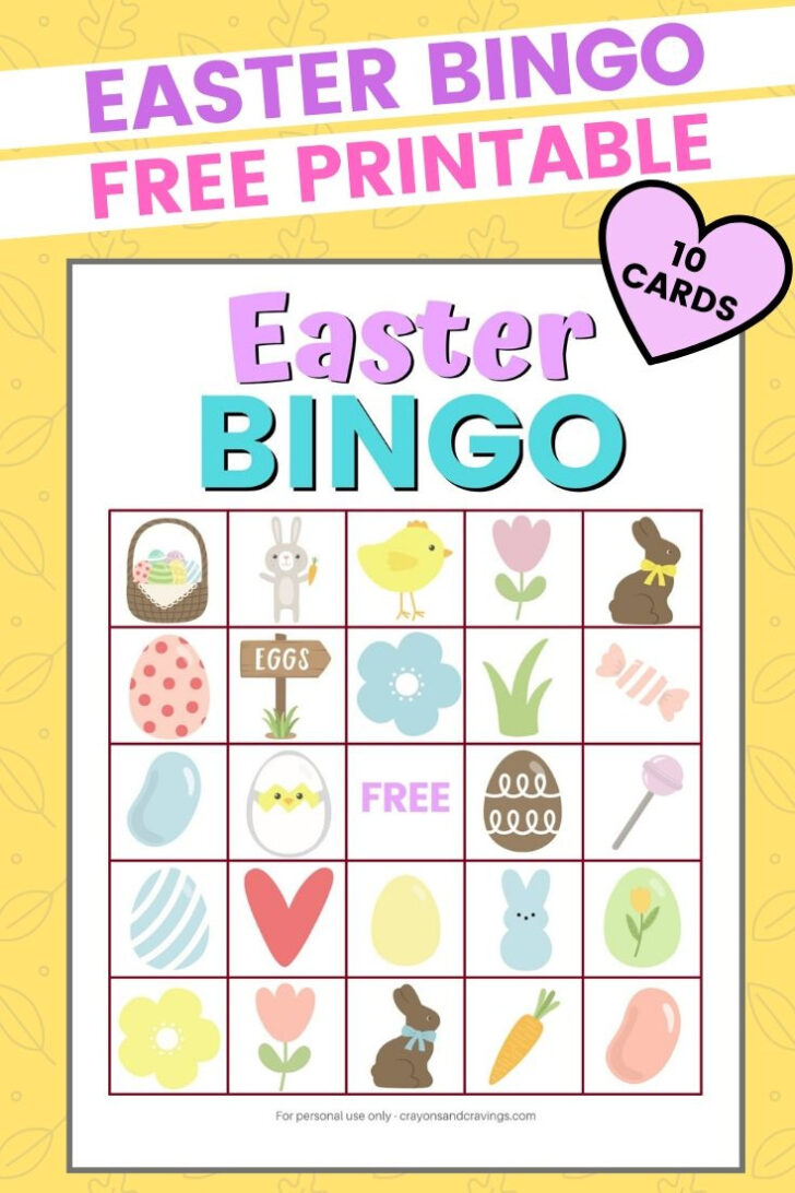 Printable Free Printable Printable Easter Bingo Cards