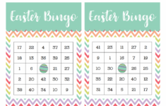 Free Printable Easter Bingo Game - The Girl Creative intended for Printable Easter Bingo For Adults