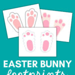 Free Printable Easter Bunny Footprints   Making Frugal Fun Intended For Easter Bunny Feet Printable