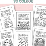 Free Printable Easter Cards To Colour — Gathering Beauty Pertaining To Printable Cards For Easter