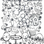 Free Printable Easter Coloring Pages Inside Free Easter Printable For Adults