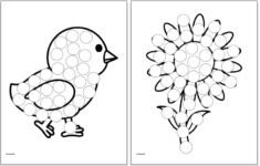 Free Printable Easter Dot Marker Coloring Pages - The Artisan Life intended for Easter Dot Paint Printable