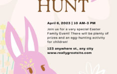 Free Printable Easter Egg Hunt Flyer Templates | Canva within Free Printable Easter Eggs Hunt Flyers