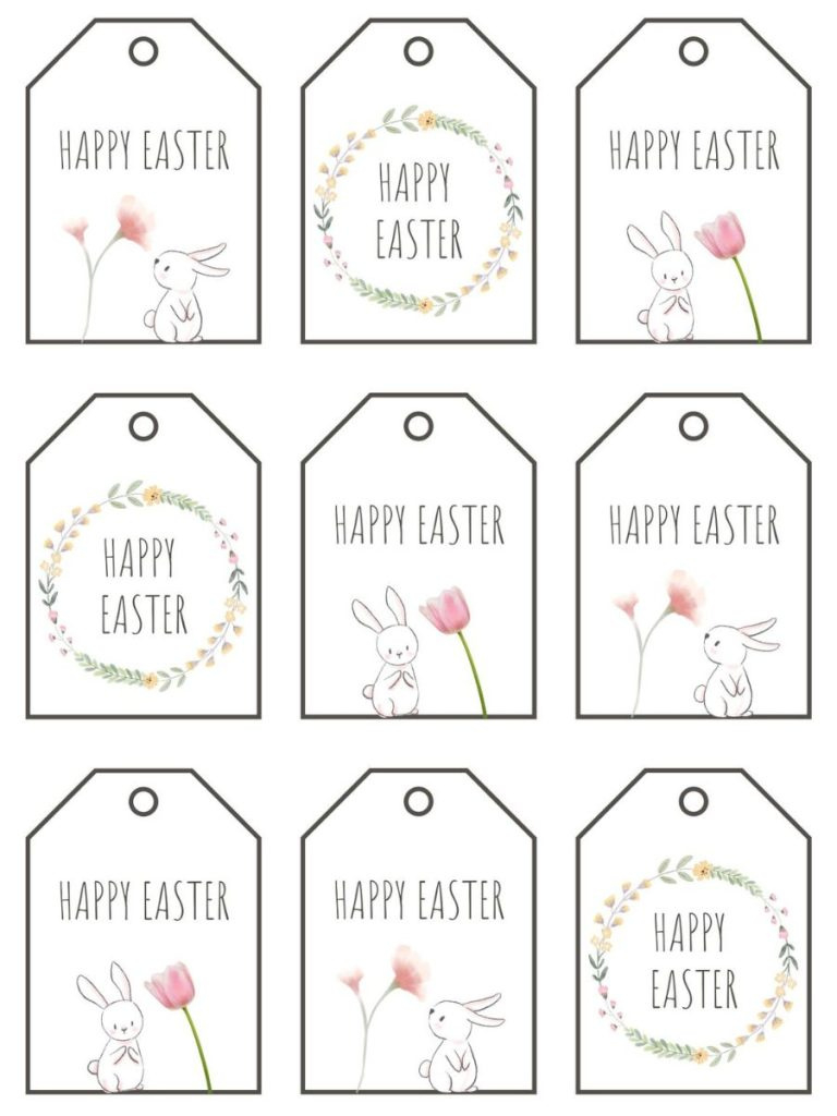 Free Printable Easter Gift Tag Designs For Every Bunny - For Hope intended for Easter Printable Gift Tags