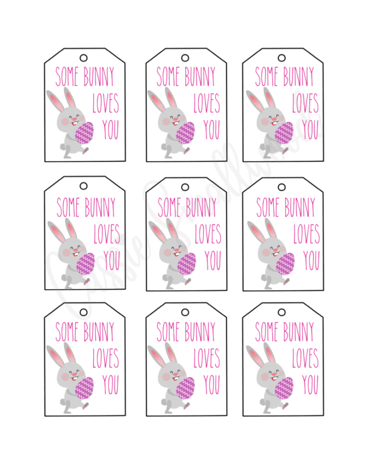 Cute Printable Easter Tags