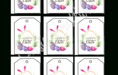 Free Printable Easter Tags {20 Unique Designs} - Cassie Smallwood with Happy Easter Printable Tags Free
