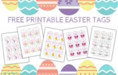 Free Printable Easter Tags {20 Unique Designs} - Cassie Smallwood with Printable Easter Basket Name Tags