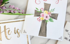 Free Printable Religious Easter Card (3 Designs!) - Leap Of Faith pertaining to Printable Religious Easter Cards to Make