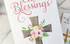 Free Printable Religious Easter Card (3 Designs!) - Leap Of Faith with Religious Easter Card Template Free Printable