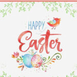 Get This Free Easter Printable Poster At Www.teepeegirl! It'S Inside Printable Happy Easter Poster