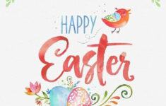 Get This Free Easter Printable Poster At Www.teepeegirl! It'S inside Printable Happy Easter Poster