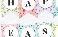 Happy Easter Banner, Free Printable! - Favorite Printables intended for Happy Easter Letters Printable