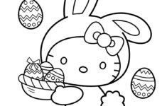 Hello Kitty Easter - Coloring Pages For Kids within Hello Kitty Easter Printable Coloring Pages